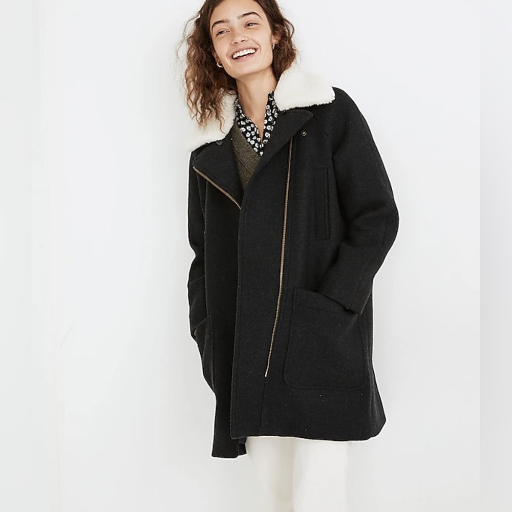 Madewell Eldridge Zip Coat in perfect condition - beautiful coat - size M - Picture 7 of 7